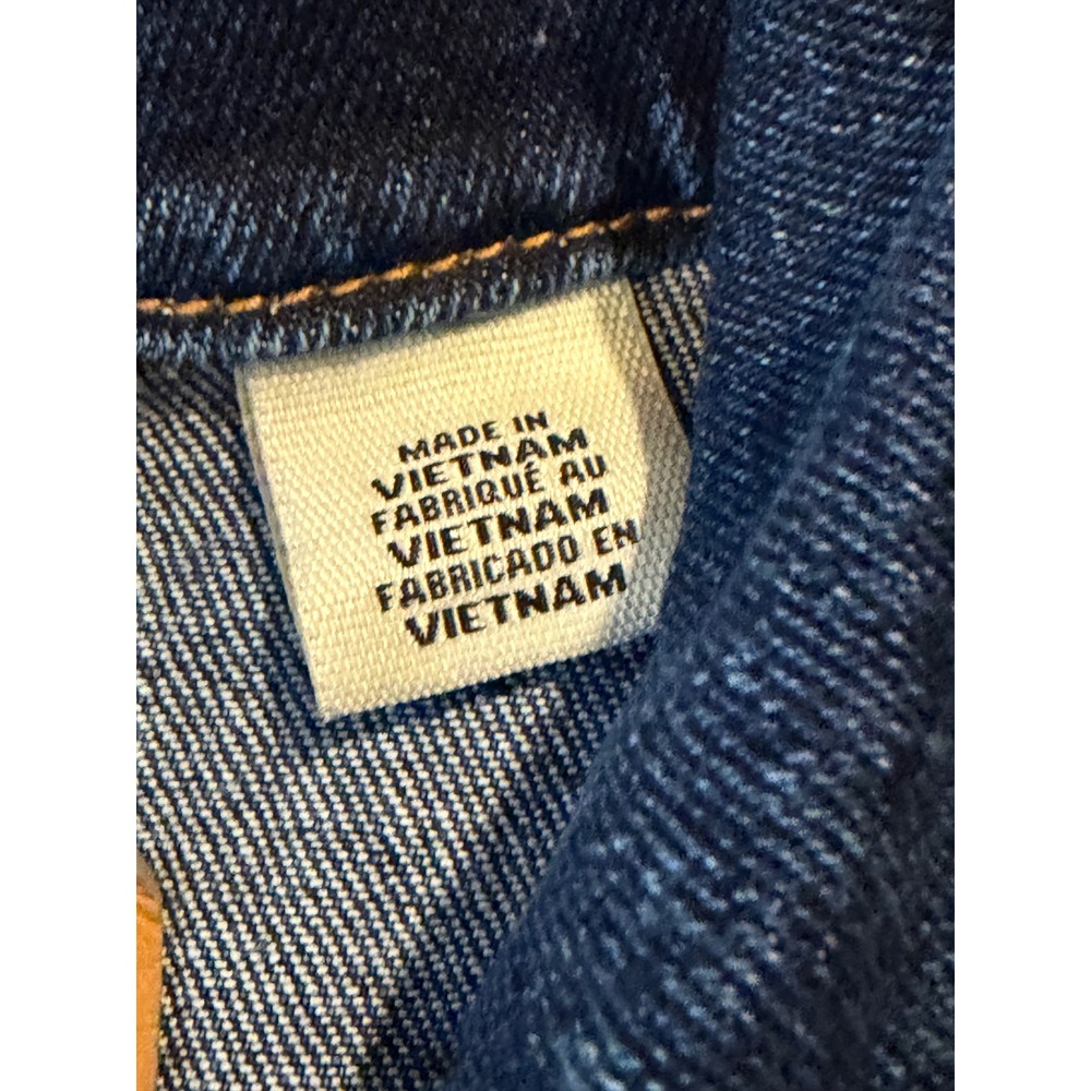 Levis Denim Jacket Mens XL Blue Trucker Standard Fit Dark Wash Cotton 72334-1044 - Picture 4 of 11
